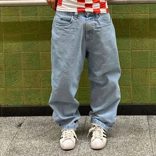 Calça balao baggy Jeans Boca Larga pants cân Sk8 Estilosa Moda Masculina Dazzling 100 % Algodão- Estilo Mandrake dazzling