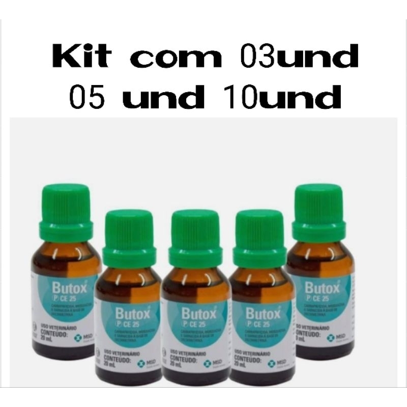 Butox 20ml Antipulgas Carrapaticida Sarnicida Mosquicida | Shopee Brasil