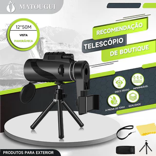 Monóculo 8km Profissional Tático Luneta Telescópio Binóculos Telescópio Com Visão Noturna Portátil Ultra Alta Potência Monóculas 40*60