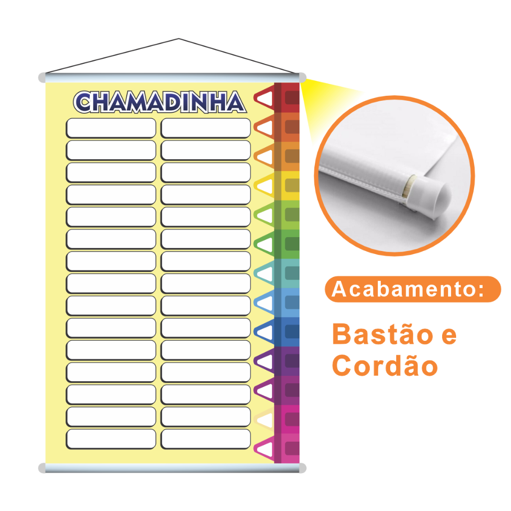 Banner Escolar Chamada Da Turma - Para Professores e Escolas | Shopee Brasil