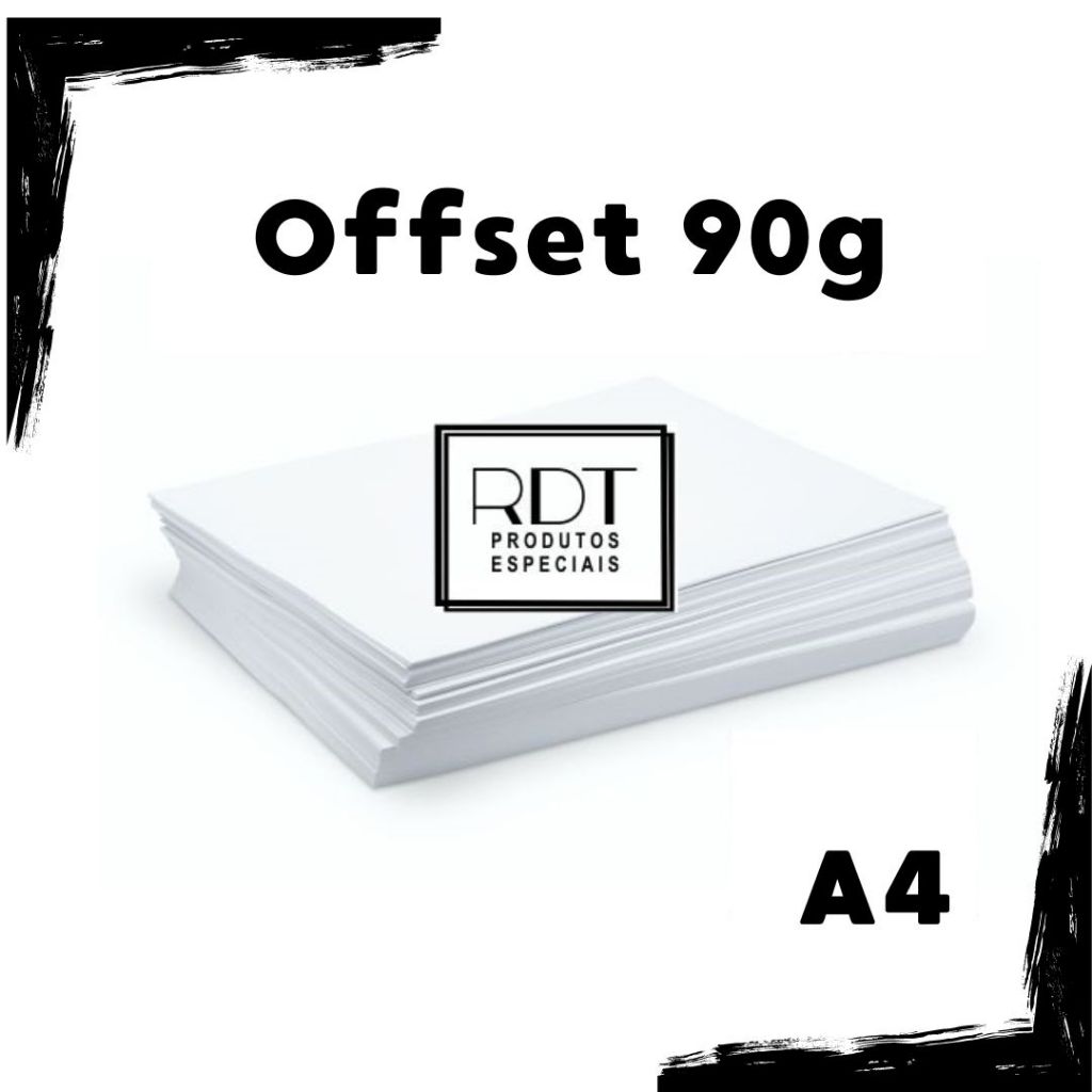 Offset papel 90g sulfite A4 pacote 500 folhas | Shopee Brasil