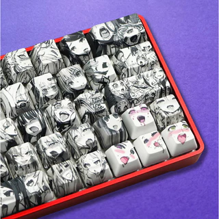 Decoração Tecla Anime Ahegao Hentai PBT Mangá Tamanho R4 ESC F1 AO F12