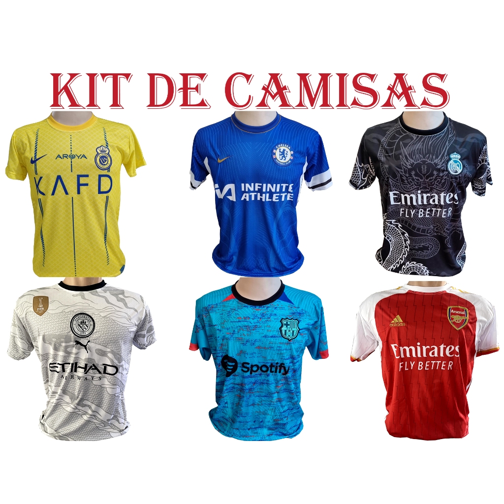 camisas de times Kit camisas cliente escolhe 2024