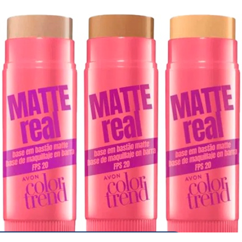 Base Avon Matte Real Bastão Color Trend FPS 20 - 6,5g | Shopee Brasil