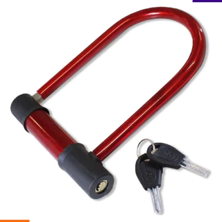 Trava de bicicleta Cadeado de Segurança Anti Furto 15,2x17,8cm com 2 Chaves