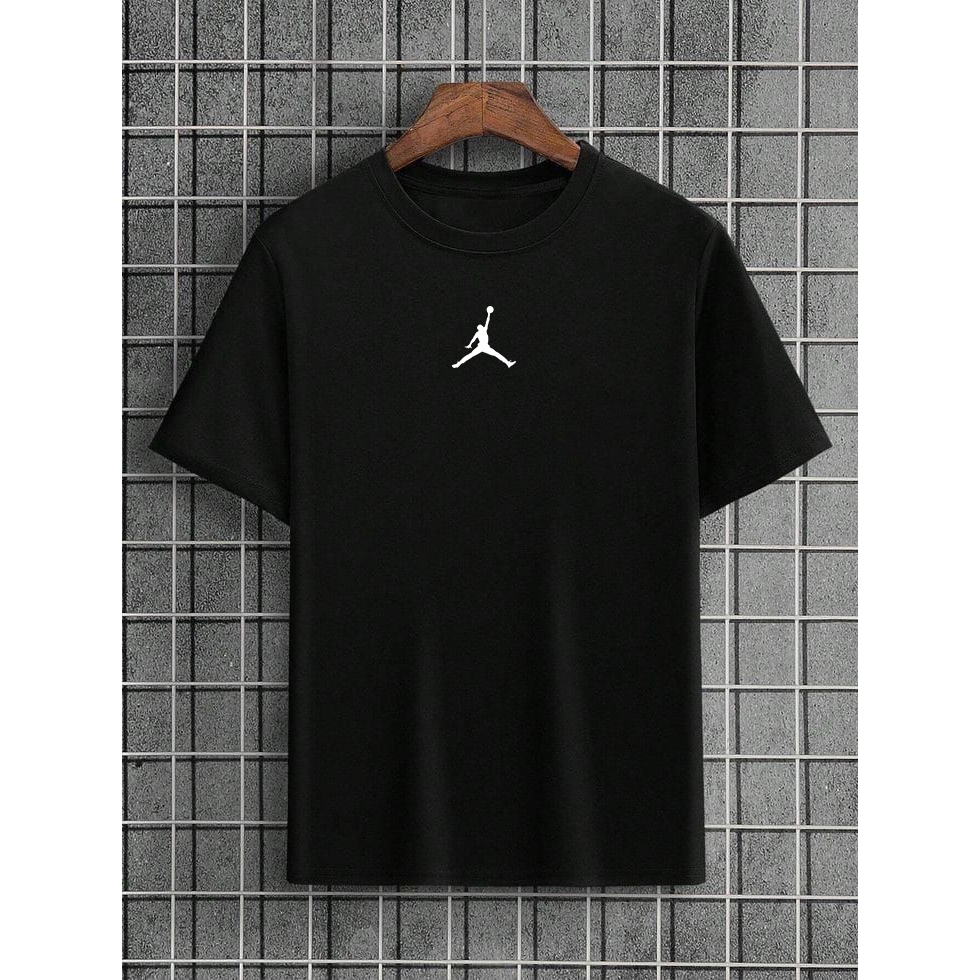 Camiseta Básica 100% Algodão Reforço Ombro a Ombro Masculina Michael Jord Basquete NBA