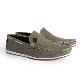 Sapato Driver Esporte Fino Moderno Sider Slip on clássico Mocassim Verde Musgo lançamento Ref 1001