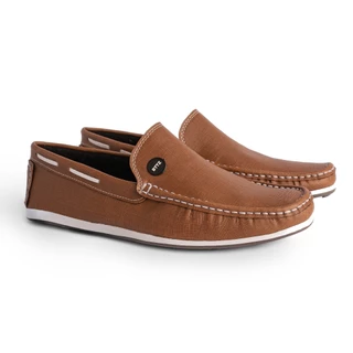 Sapato Driver Esporte Fino Sider Slip on clássico Mocassim Sintético caramelo lançamento Ref 1001