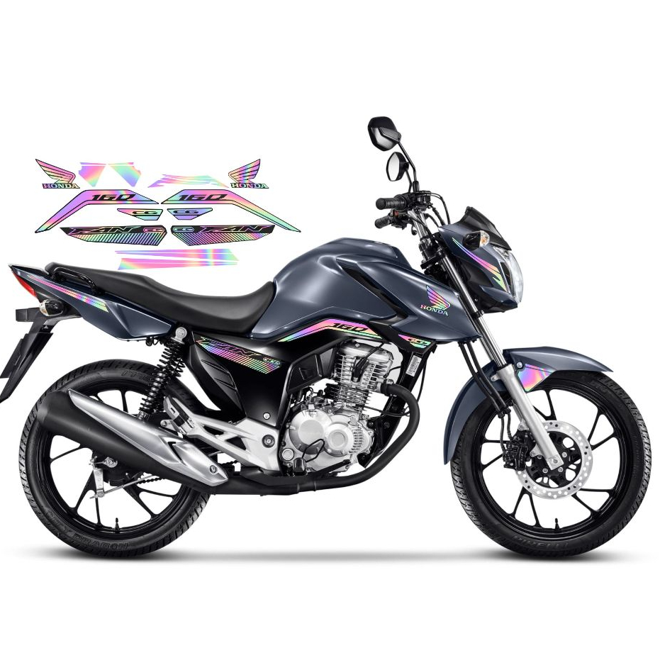 KIT ADESIVOS FAN 160 2023 2024 HOLOGRAFICO | Shopee Brasil