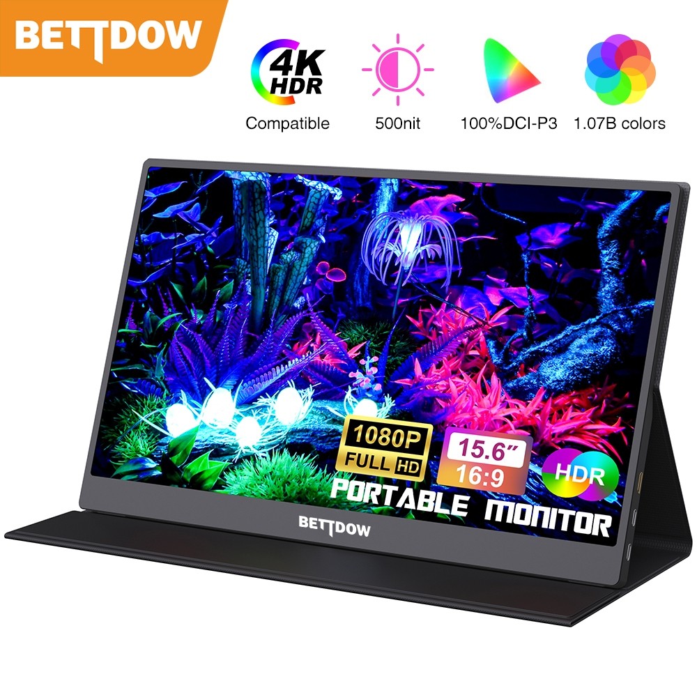 Bettdow monitor portátil para laptop 15.6 