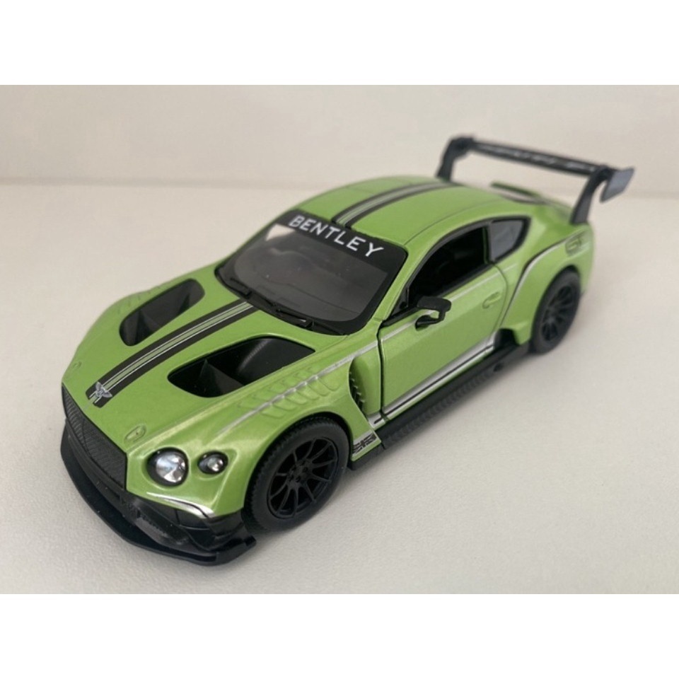 Miniatura Bentley Continental GT3 Kinsmart 1/38 Fricção e Metal