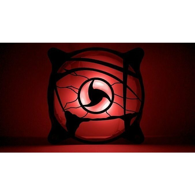 Grade Fan 120mm Itachi Uchiha Mangekou Sharingan Cover Fan De 120 mm