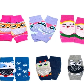 Joelheiras Kit Com 3 Pares Bebê Engatinhar Proteção Antiderrapante Infantil Menina ou Menina