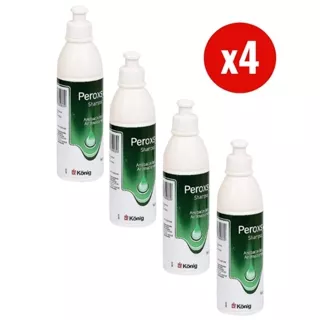Kit 4 Shampoo Peroxsyn 200ml para Cães e Gatos König em Oferta na Shopee