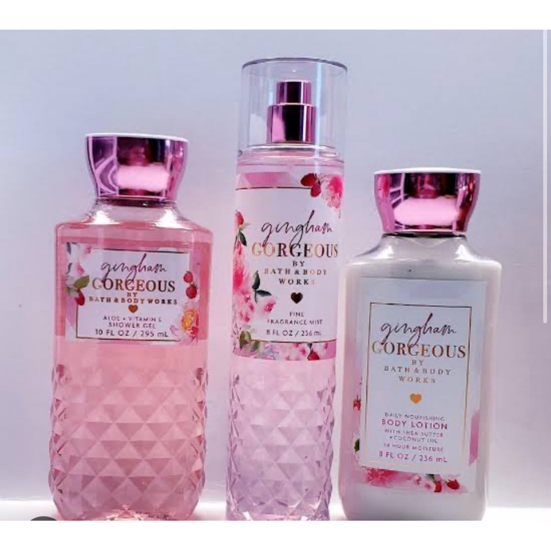 Gingham Gorgeous bath & body works (valor unitário) | Shopee Brasil