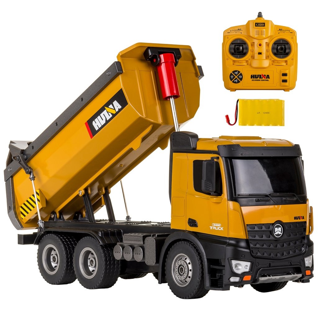 Truck Caminhão controle remoto Huina Basculante 1573 Rc 10 Canais