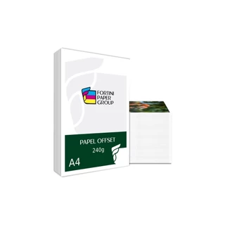 Offset 240g A4 250 folhas Altissima Qualidade - Muito Firme - Muito Branco
