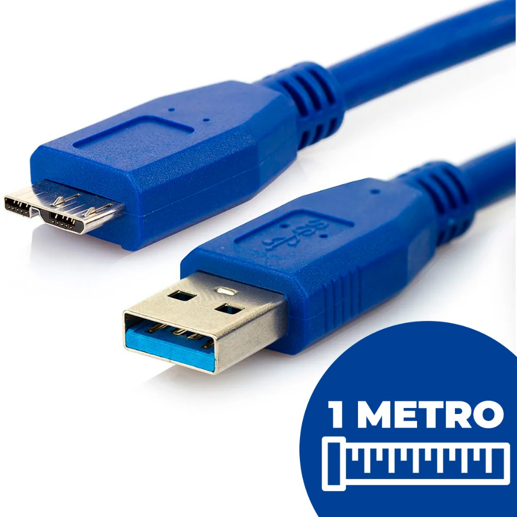 Cabo Dados Para Hd Externo e Hub Usb e Case SSD Usb 3.0 Alta Velocidade