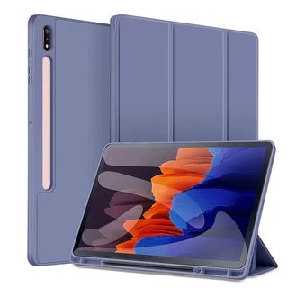 W.BILL Capa magnetico inteligente com slot de canetas compativel Samsung Galaxy Tab S8 Plus/S7 Plus/S7 FE/S7 lite 12.4º polegadas Com função sleep ，Anti-queda, dissipação de calor