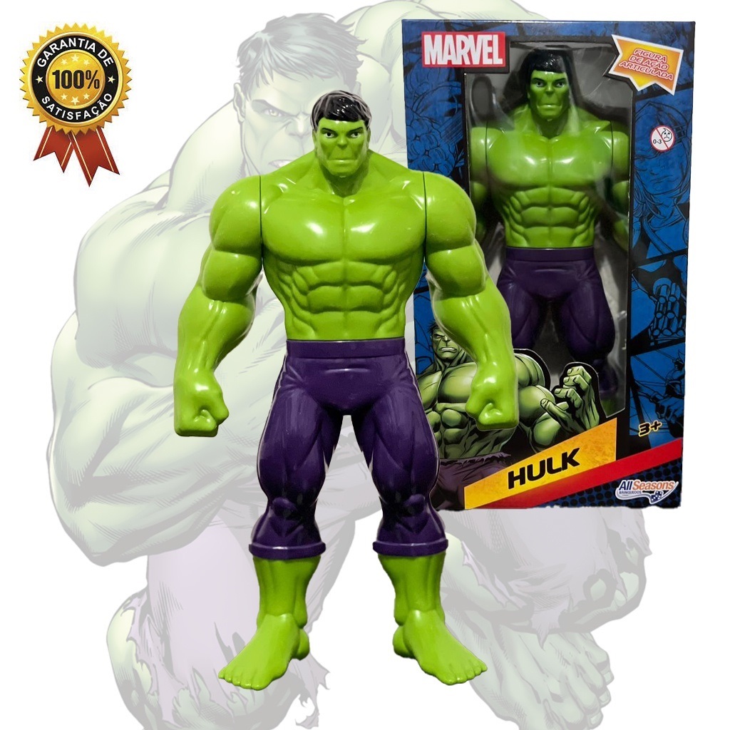 BONECO MARVEL HULK 22CM | Shopee Brasil