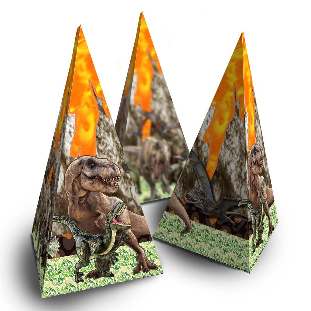 kit 10 caixinha cone tema dinossauro | Shopee Brasil