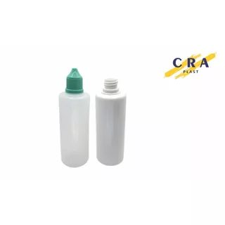100 unidades de Frasco Conta Gotas 100ml com Tampa e Gotejador