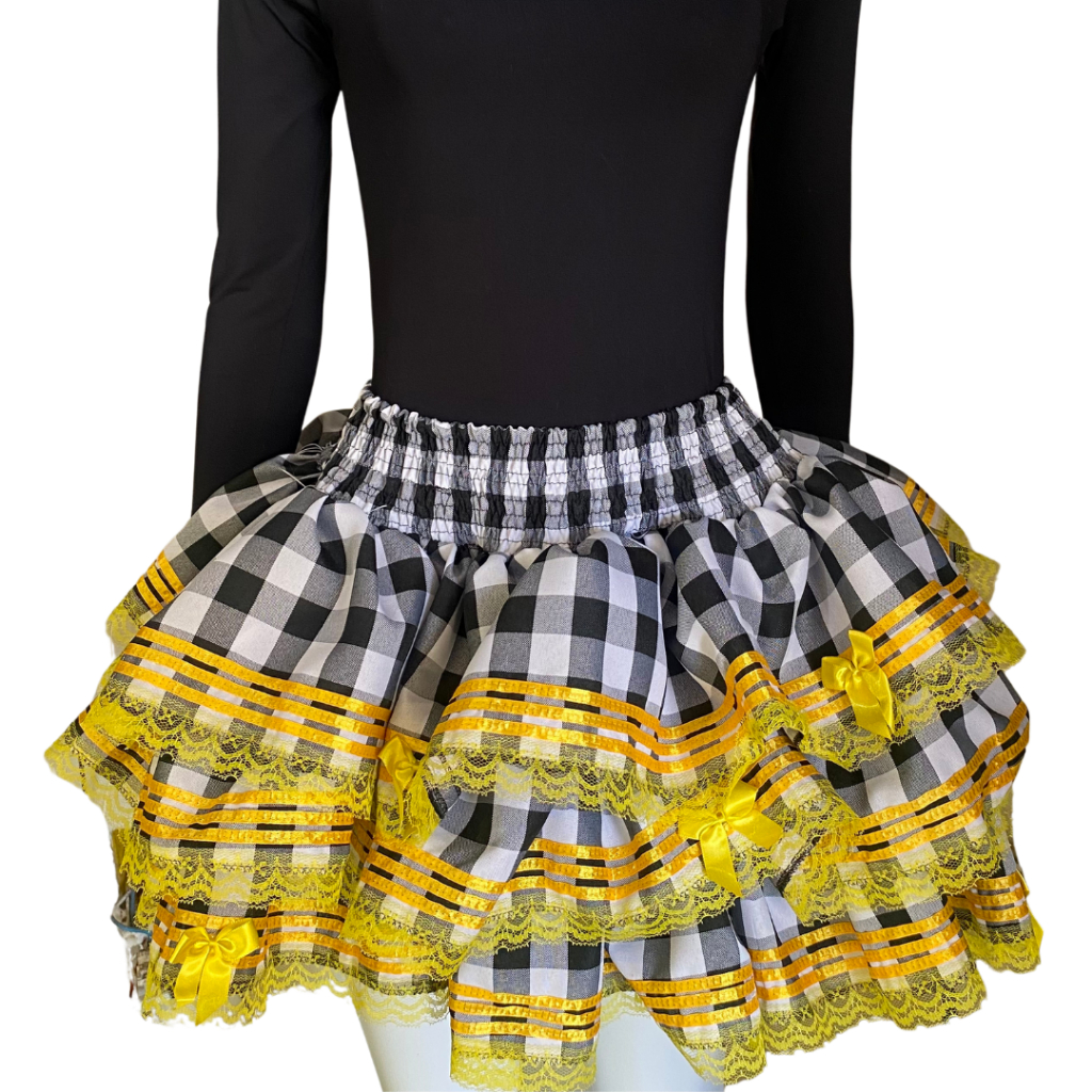 SAIA CAIPIRA FESTA JUNINA TRAJE JUNINO ROSA Shopee Brasil