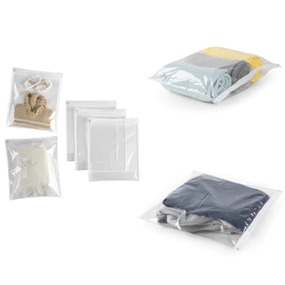 Kit 10 Saquinhos Organizadores PMG Com Zíper Multiuso Envelope Maternidade/Guarda Roupas/Mala De Viagem em Oferta na Shopee