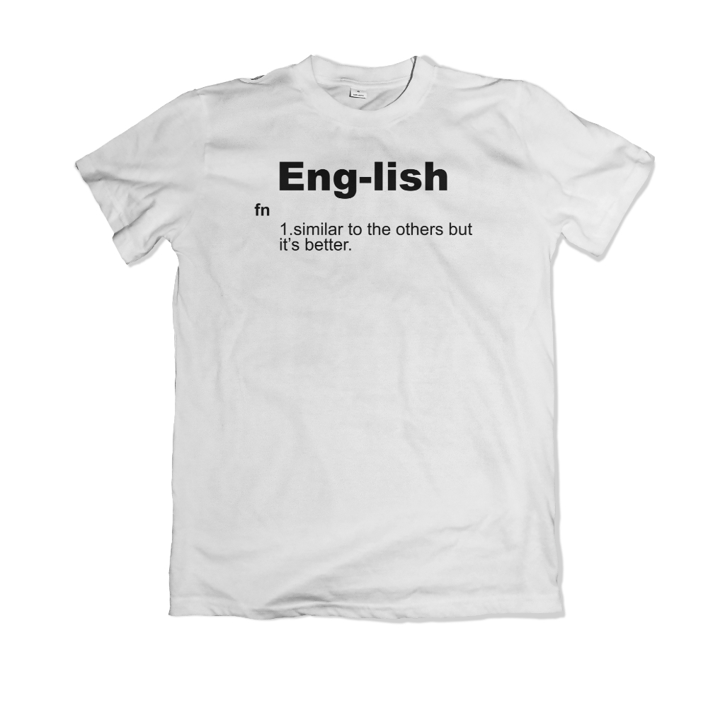 Camiseta T-shirt English Definição - Blusa Professor Professora de ...