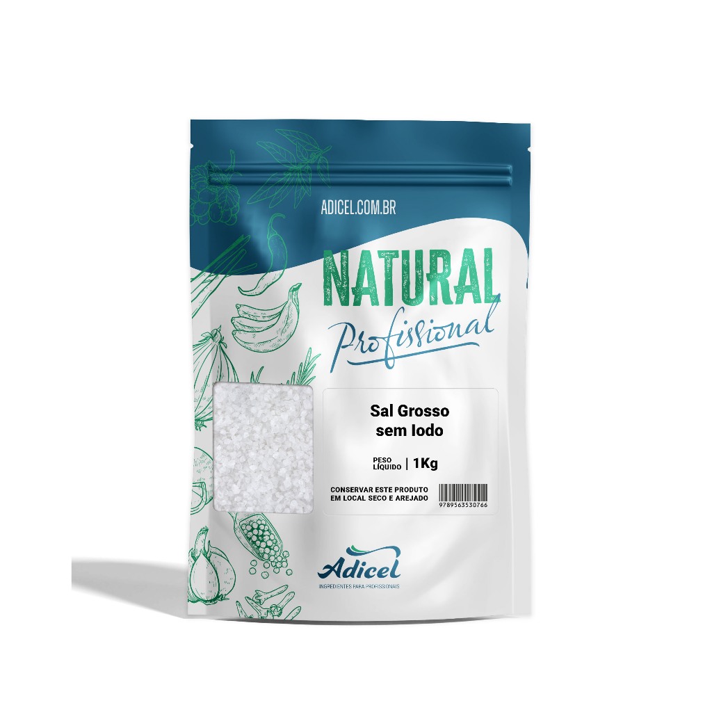Sal Grosso Sem Iodo Adicel - 1Kg | Shopee Brasil