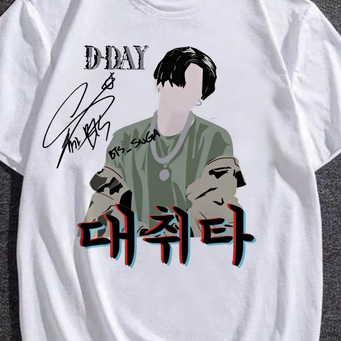 d day camiseta Agust D Suga Min Yoongi D Day unissex , bts