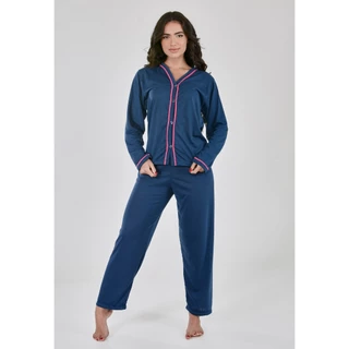Pijama Longo Calça e Blusa Manga Longa Blogueira Amamentação Pós Parto
