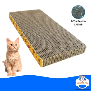 Arranhador Para Gatos de Papelão Prático e Moderno Reforçado Com Catnip