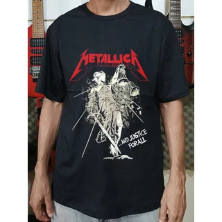 Camiseta de rock Metalica And Justice for All - Metalica Skull Vikings