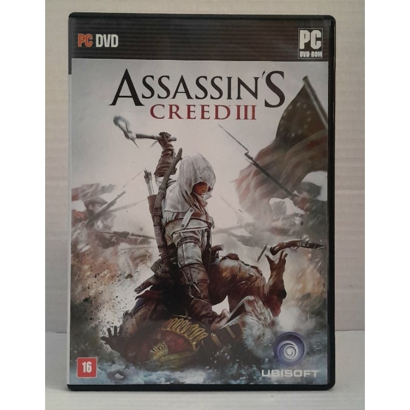 Jogo PC DVD-ROM Assassin's Creed III - DUPLO - Original Usado