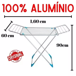 Varal De Chao Aluminio Com Abas Resisente 160CM Grande