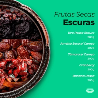 Kit - Frutas Secas Escuras da Dona Filó