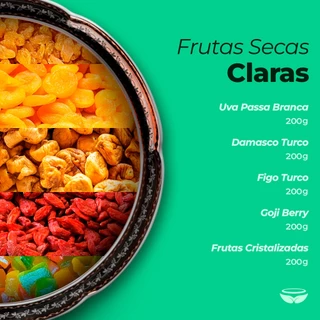 Kit - Frutas Secas Claras da Dona Filó