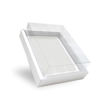 10 Caixas Presente Premium Branca 14x18cm (Base) x06cm (Altura) - Kit Festa - Artesanato
