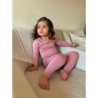 Conjunto Body e Calça Termico para Bebe Menino e Menina Infantil Peluciado Quentinho - Promoção