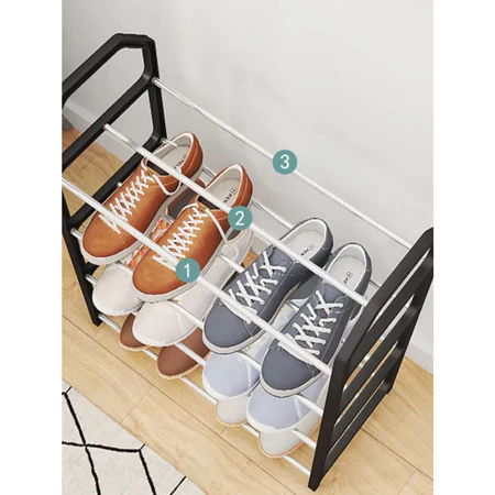 Prateleira sapateira 4 prateleiras 8 pares plástico