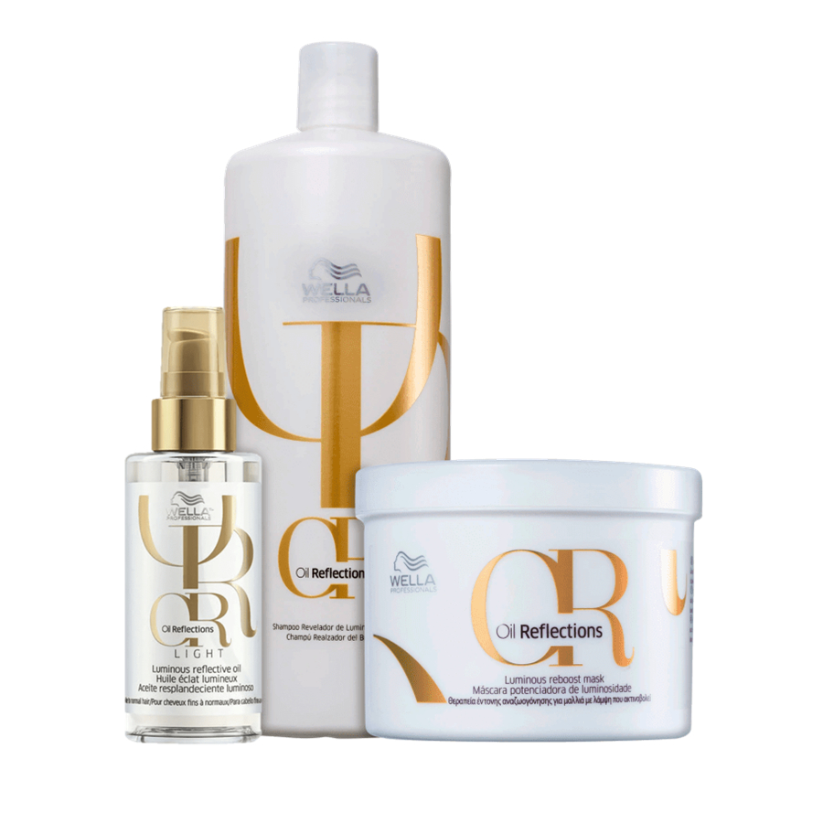 Wella Professionals Oil Reflections Shampoo 1000ml + Máscara 500g ...