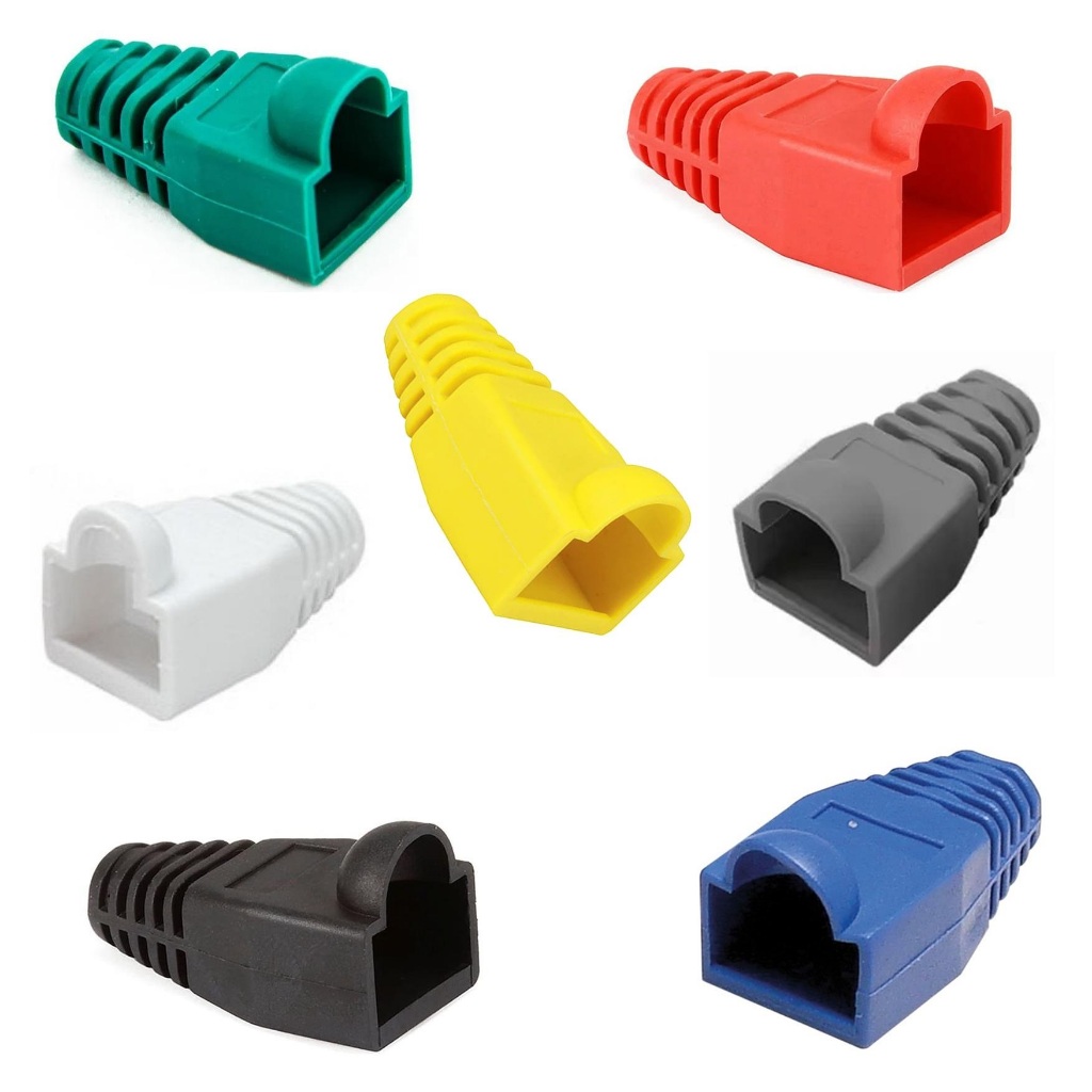 100X Capa RJ45 Borracha Colors (Pacote C/ 100 Unidades) | Shopee Brasil