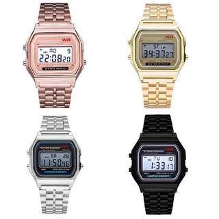 Relógio led Retrô Vintagem Unissex metal digital feminino e masculino