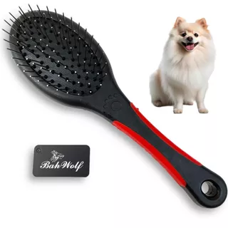 Escova De Pinos Sem Bolinha P/ Pelos Cães Gatos Spitz Alemão Akita, Pequinês, Collie, Husky Siberiano, Samoieda, Pomerânia.chow chow