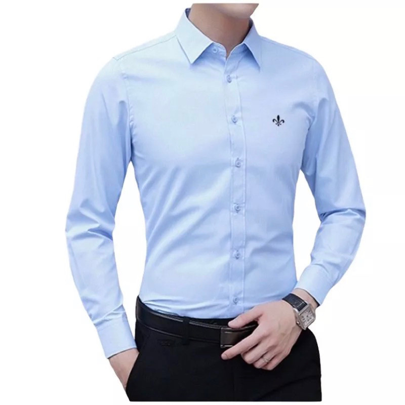 Camisa Social Masculina Manga longa Slim Fit DADALINS
