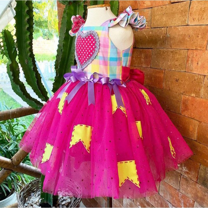 Vestido de quadrilha shops 2019 infantil