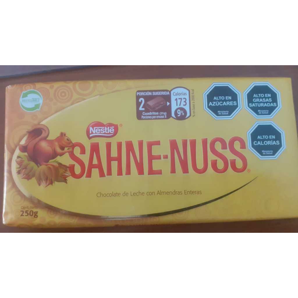 1 Barra de Chocolate Sahne - Nuss 250g Nestle | Shopee Brasil