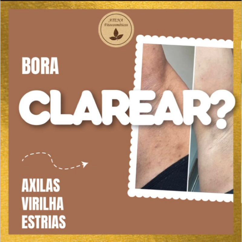 Creme Clareador para Virilha/ Axila / Estrias / Marcas de cicatrizes e ...