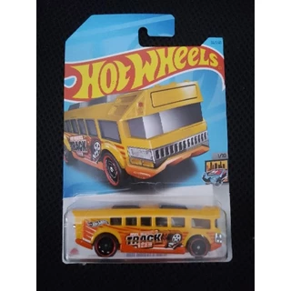 (536) Miniatura carrinho Hot wheels hot wheels higt onibus amarelo e laranja 53/250 cartela longa